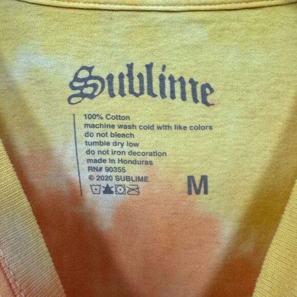 Sublime Embroidered Old English Spellout Rock Band Tie Dye M - Picture 4 of 4